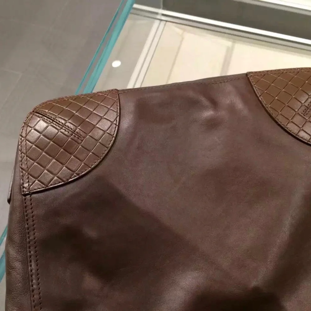 NWT Authentic Bottega Veneta Leather Crossbody Shoulder Bag Brown